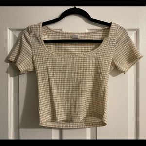 WILFRED Smocked Crop Top, Size S